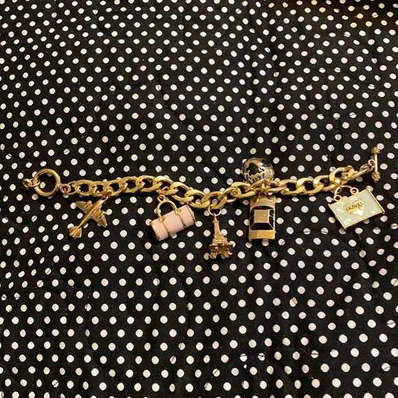 Super cute costume bracelet pink and gold tone - Picture 1 of 5